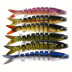 8 Segment Jointed Crankbait Swimbait Fishing Hard Bait Realistic Sinking Action