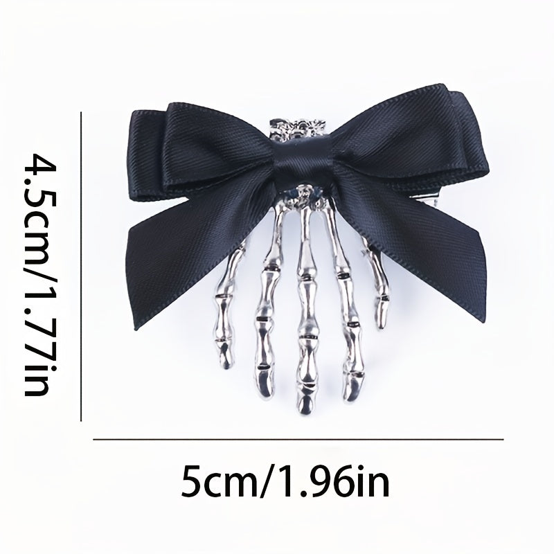 Halloween Ghost Hand Bone Hair Clip Punk Women Girl's Accessories