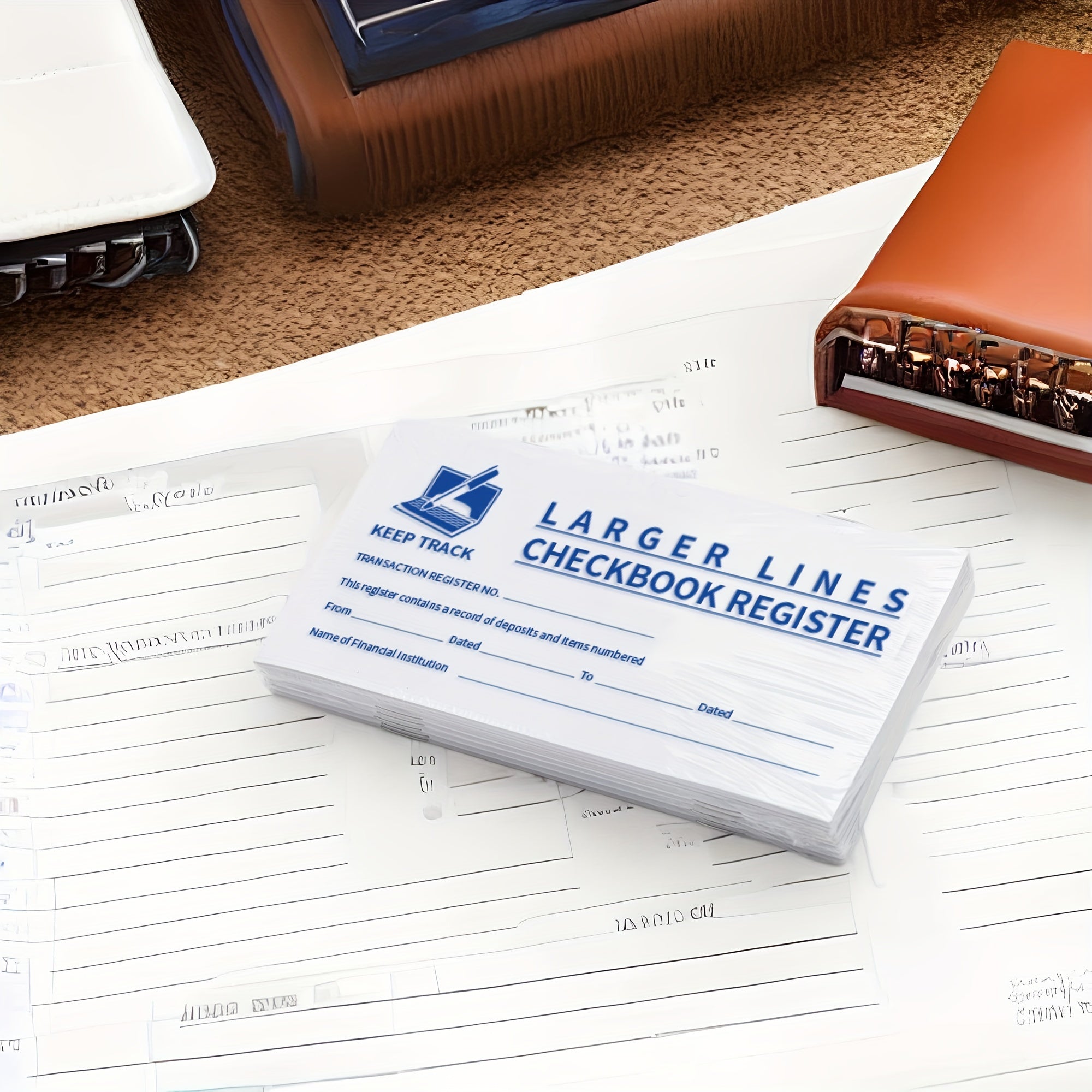 10pcs Check Registers Deposit Credit Bank Account Balance Ledger Easy