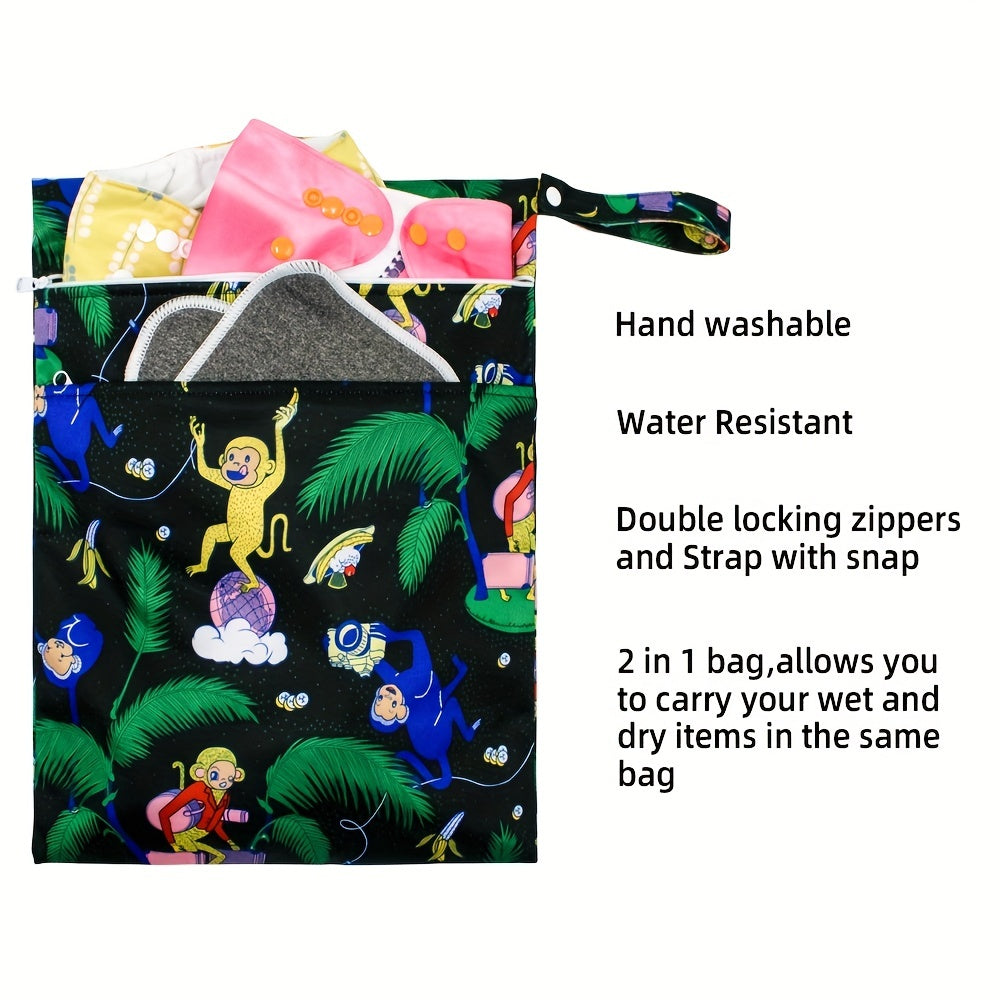Waterproof Wet Dry Bag for Cloth Diapers & Breast Pump Parts