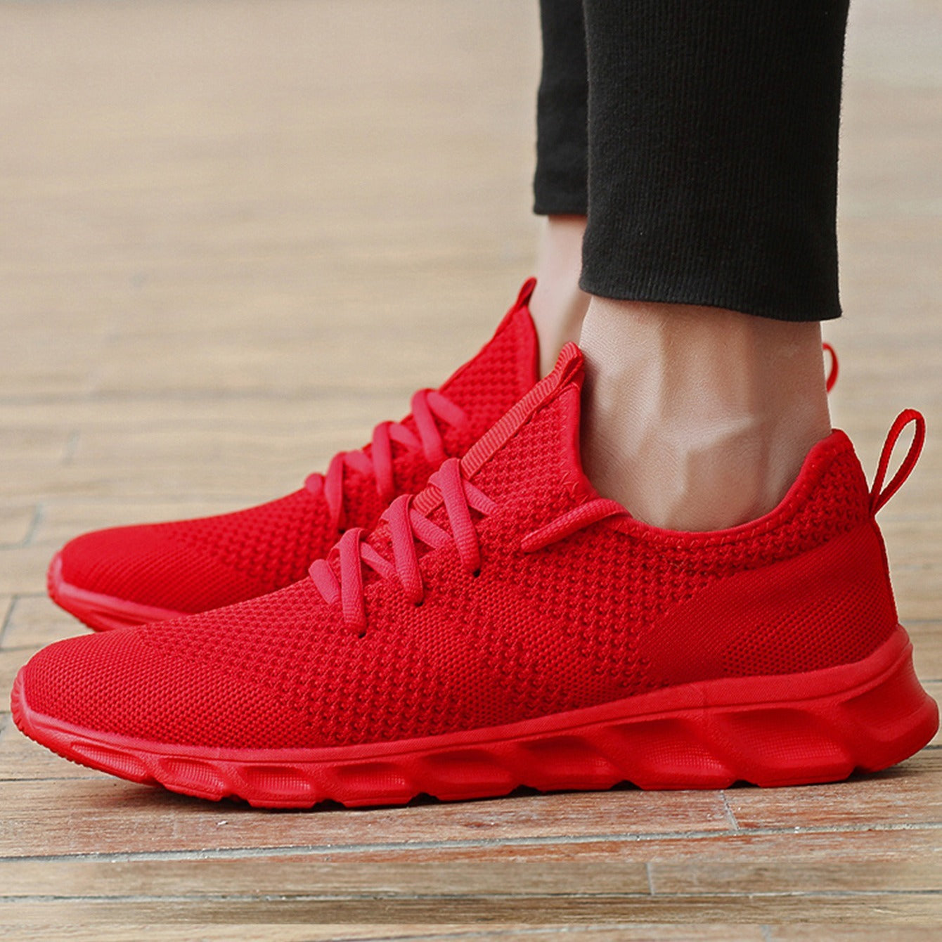 Men's Breathable Running Shoes, Lightweight Woven, Chinese New Year Gift