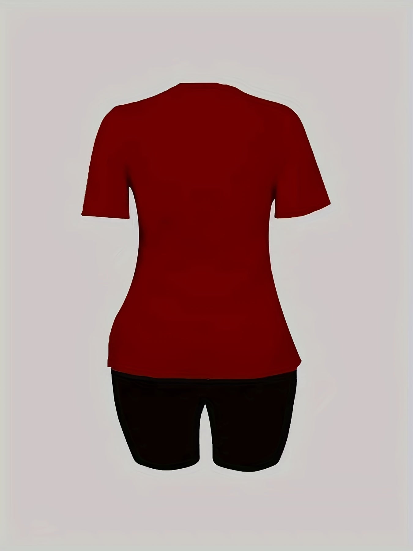  Rabbit Print Tee & Shorts Set
