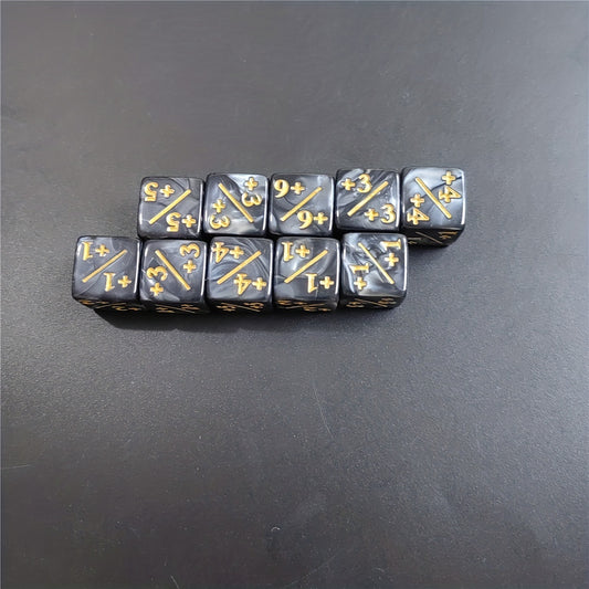 10-Piece Set 1 Dual Energy Dice for Math Lessons & Table Games