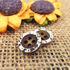 10PCS Resin Four eye Shirt Button 396