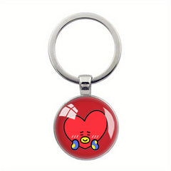 Kpop Star Cartoon Animal Keychain Key Ring Purse Backpack Car Key Charm