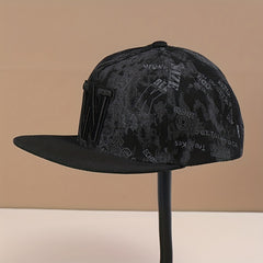 Classic Punk Hip Hop Baseball Cap Vintage Graffiti Print Adjustable Snapback