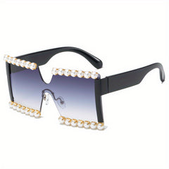 Y2K Large Pearl Sunglasses UV400