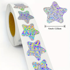 500pcs Rainbow Laser Thank You Sticker Label Roll
