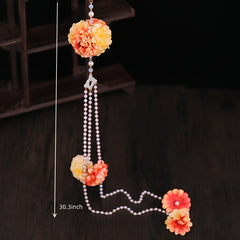 Chinese Style Waist Accessories Hanfu Pearl Tassel Silk Flower
