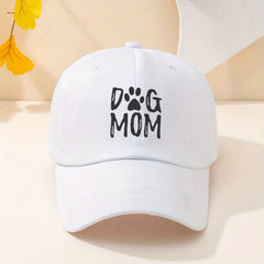 DOG MOM Embroidery Baseball Cap Vintage Washed Distressed Dad Hats