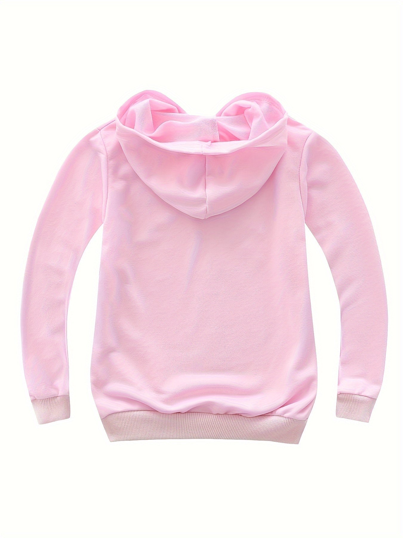 Girls Comfy 95 Cotton Cartoon Hoodie Sweatshirt For Sports Running