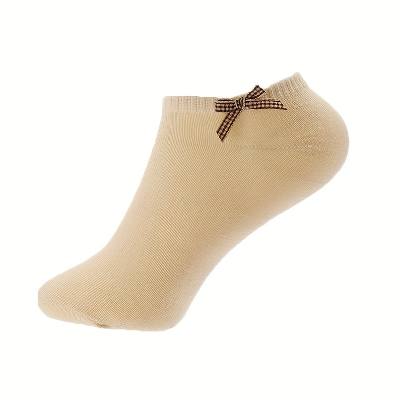 10 Pairs Bow Tie Socks Soft Lightweight Ankle Socks Women's Stockings