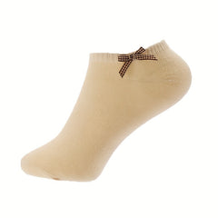 10 Pairs Bow Tie Socks Soft Lightweight Ankle Socks Women's Stockings