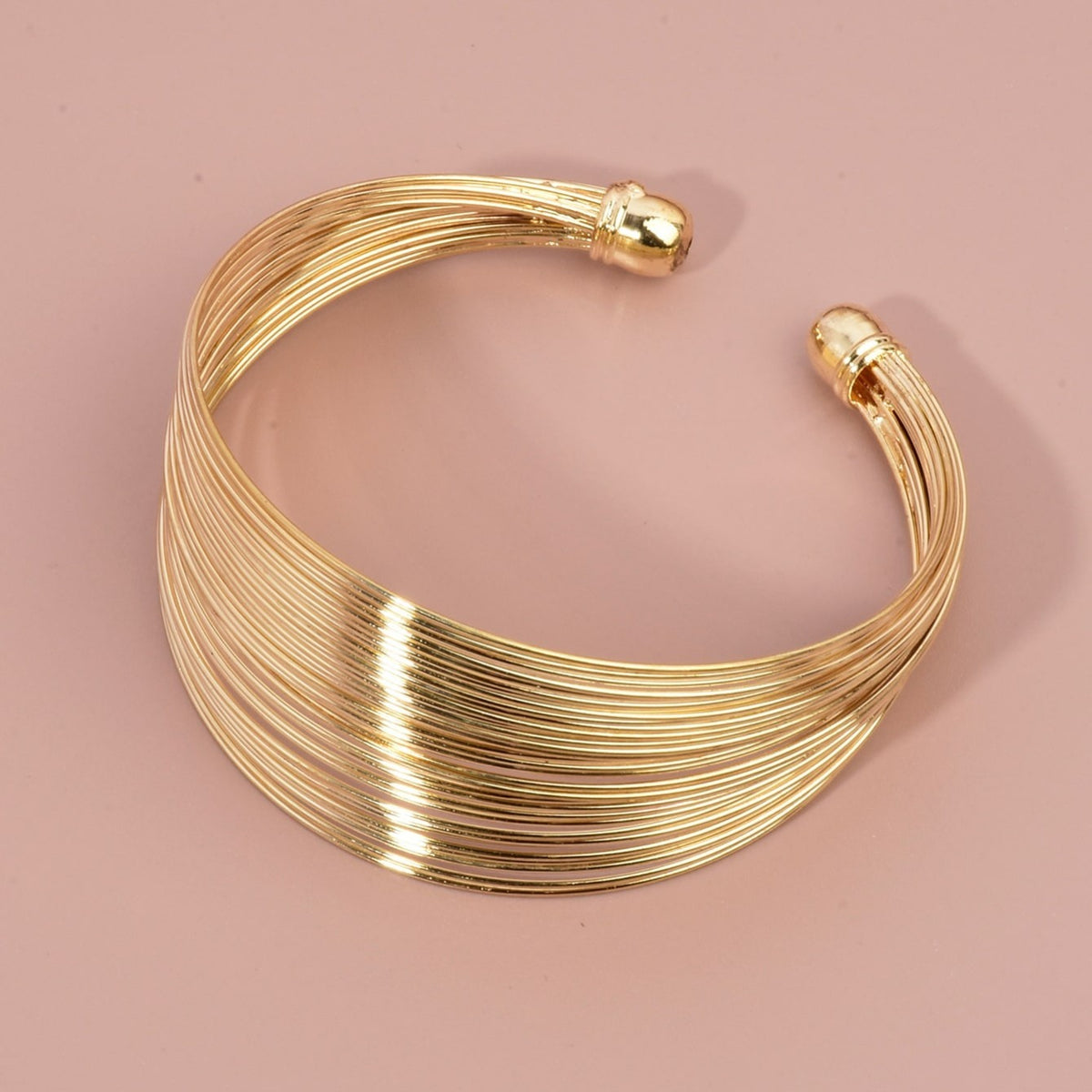 Geometric Layered Bangle Bracelet