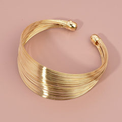 Geometric Layered Bangle Bracelet