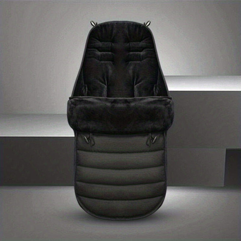 Linen Baby Stroller Sleeping Bag Warm Foot Cover Windproof Three speed Adjutable