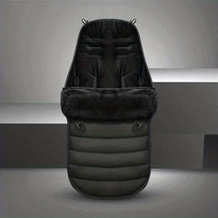 Linen Baby Stroller Sleeping Bag Warm Foot Cover Windproof Three speed Adjutable