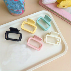 5pcs Leopard Pattern Hair Claw Nonslip Ponytail Holder Hair Clip