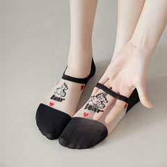 5 Pairs Lightweight Low Cut Ankle Socks Women's Stockings
