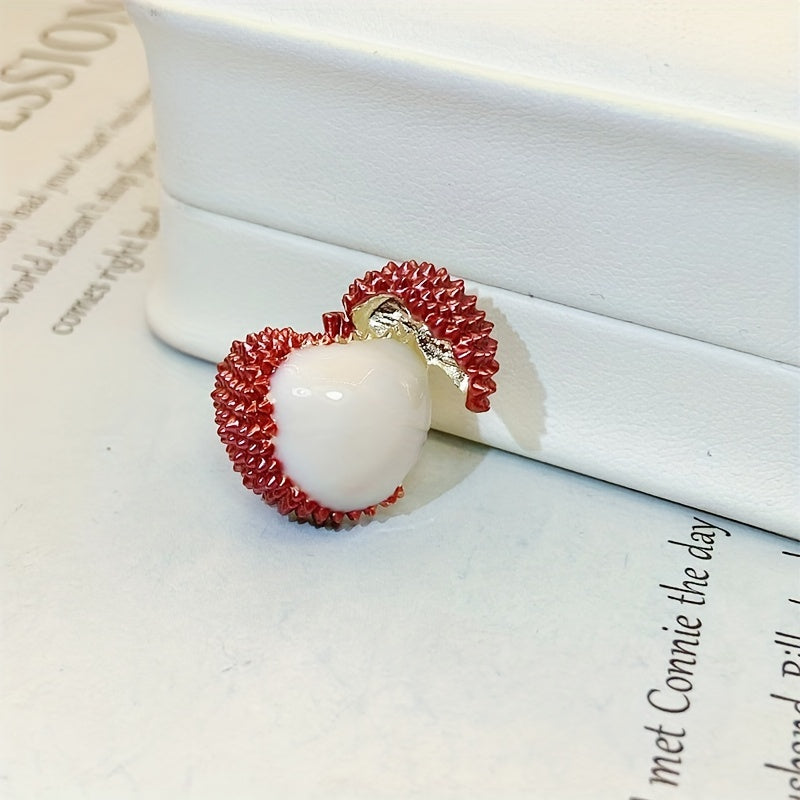 Lychee Brooch With Anti Slip Buckle Men's Pin