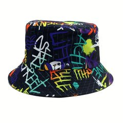 Sunshade Letter Print Bucket Hat for Men Women