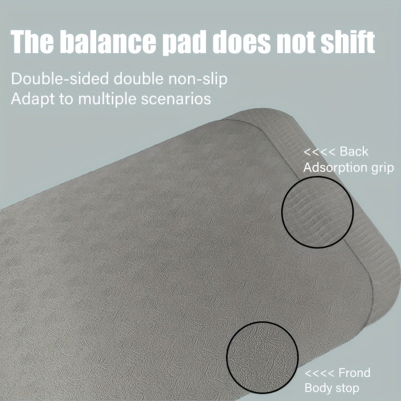 TPE Non-slip Plank Support Mat for Balance Training Yoga Fitness - 40x15x7.87in