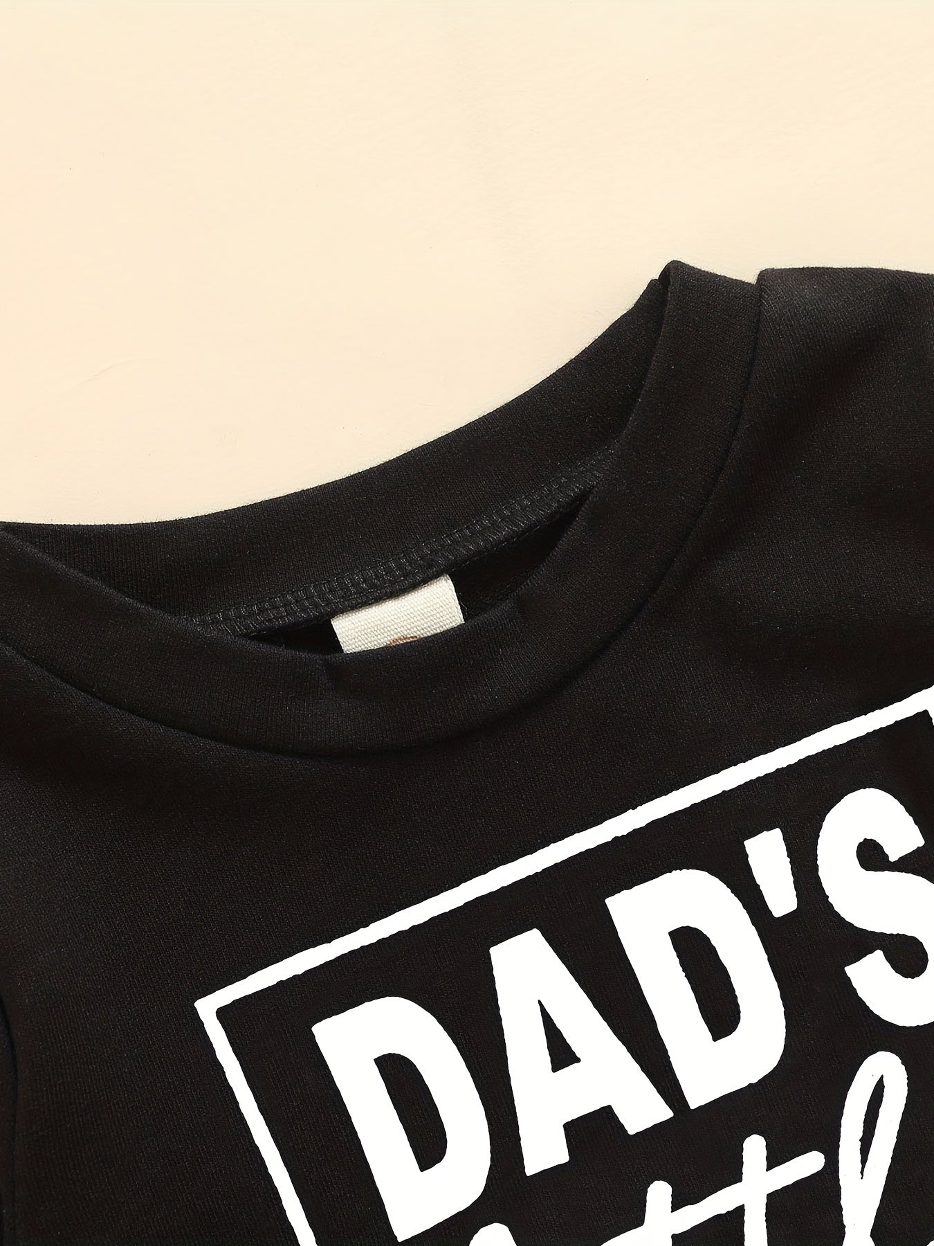 Boy's Long Sleeve Sweatshirt DAD'S Little BABE Toddler Baby Casual Tops