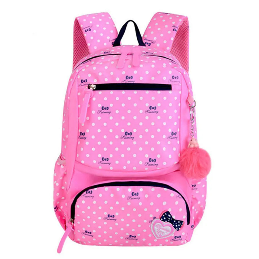 3pcs Printing School Backpacks for Girls Kids Student Mochila Sac
