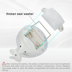 Light Up Whale Spray Water Bath Toy for Toddlers