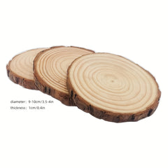 2pcs Unfinished Natural Wood Slices 8 89 10 16 Cm Craft Wood Kit