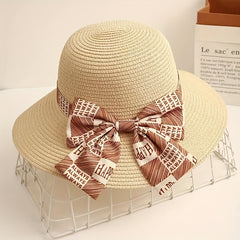 Wide Brim UV Protection Straw Sun Hat for Women