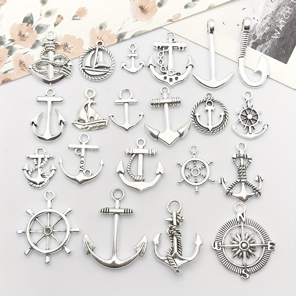 20pcs Tibetan Silver Metal Charms Pendants for Jewelry Making