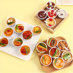 Chinese Style Simulated Mini Porcelain Bowl Food Toy Kitchen Model Dish