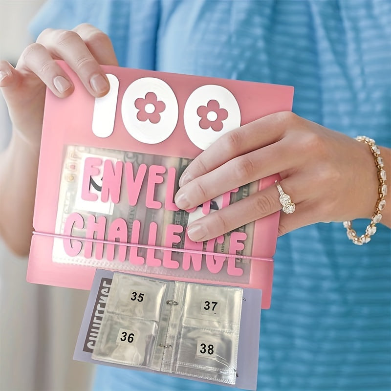 100 Envelope Challenge Binder for Savings Goals