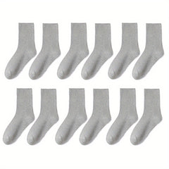 6 Pairs Comfy Breathable All Match Women's Socks Stockings