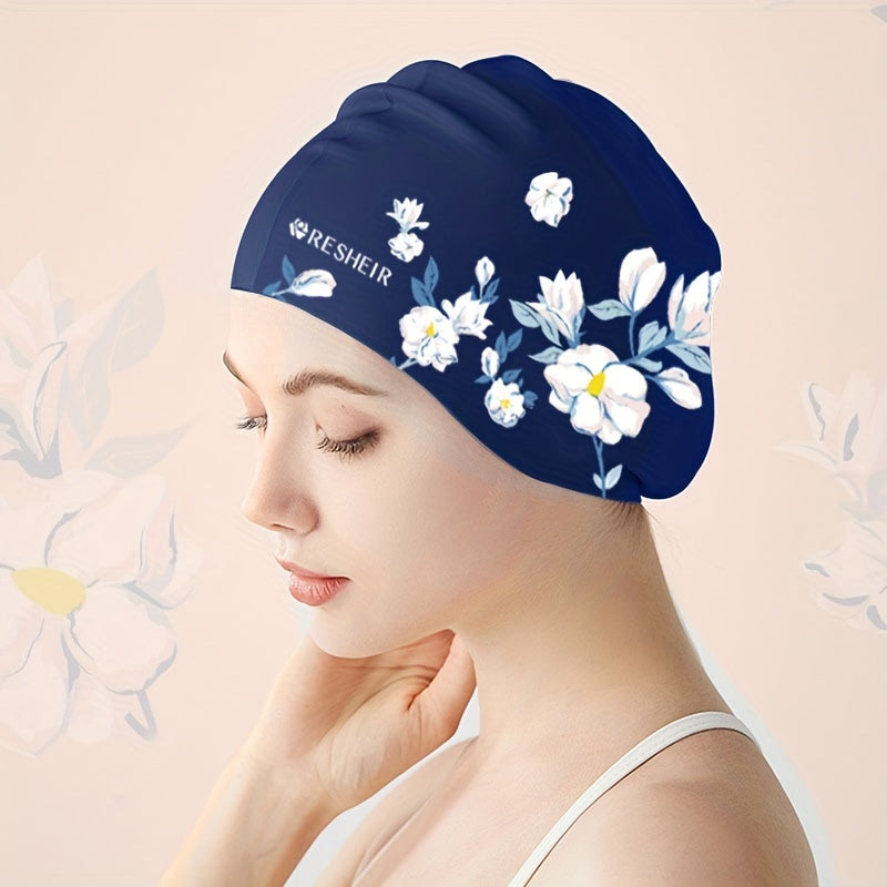 Silicone Swimming Cap for Women Waterproof Large Size Comfortable Swim Hat