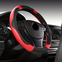 Perforated Leather Steering Wheel Cover for 98% of Models