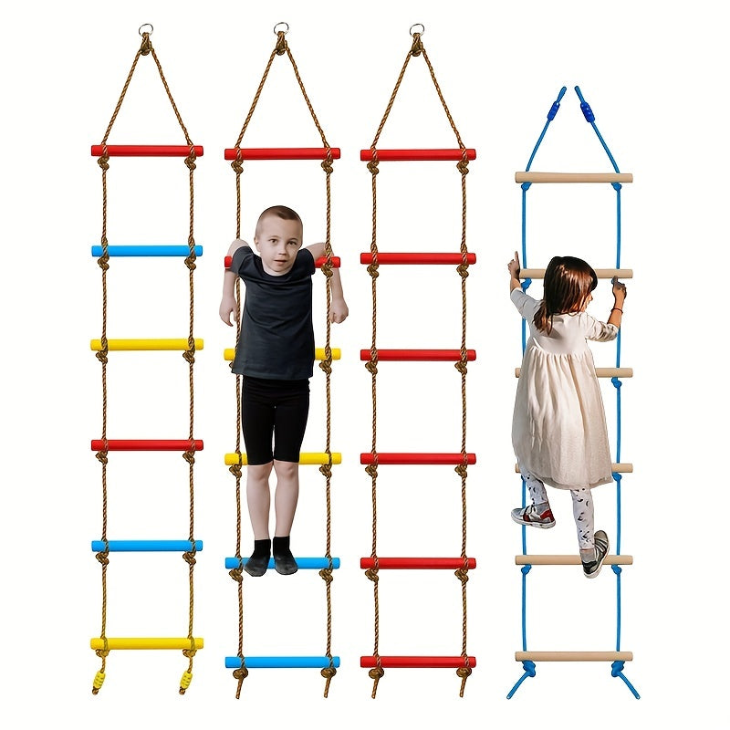 Rope Ladder Climbing Game Swing Tree House Playground Set
