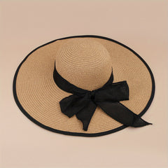 Oversized Candy Sun Hat Bowknot Straw Hat Women Sunscreen Beach Hats
