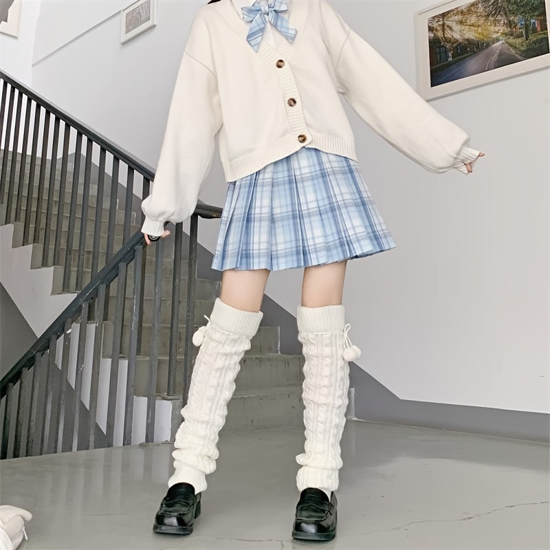 Knitted Leg Warmers & Warm Socks Women's Stockings