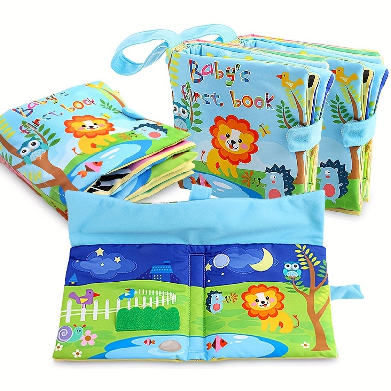 Baby Cloth Book English Animal Digital Cognitive Book