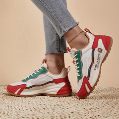 Chinese Style Retro Running Shoes Soft Thick Sole Sneakers