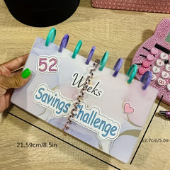 52 Week Savings Challenge Binder with Cash Envelopes