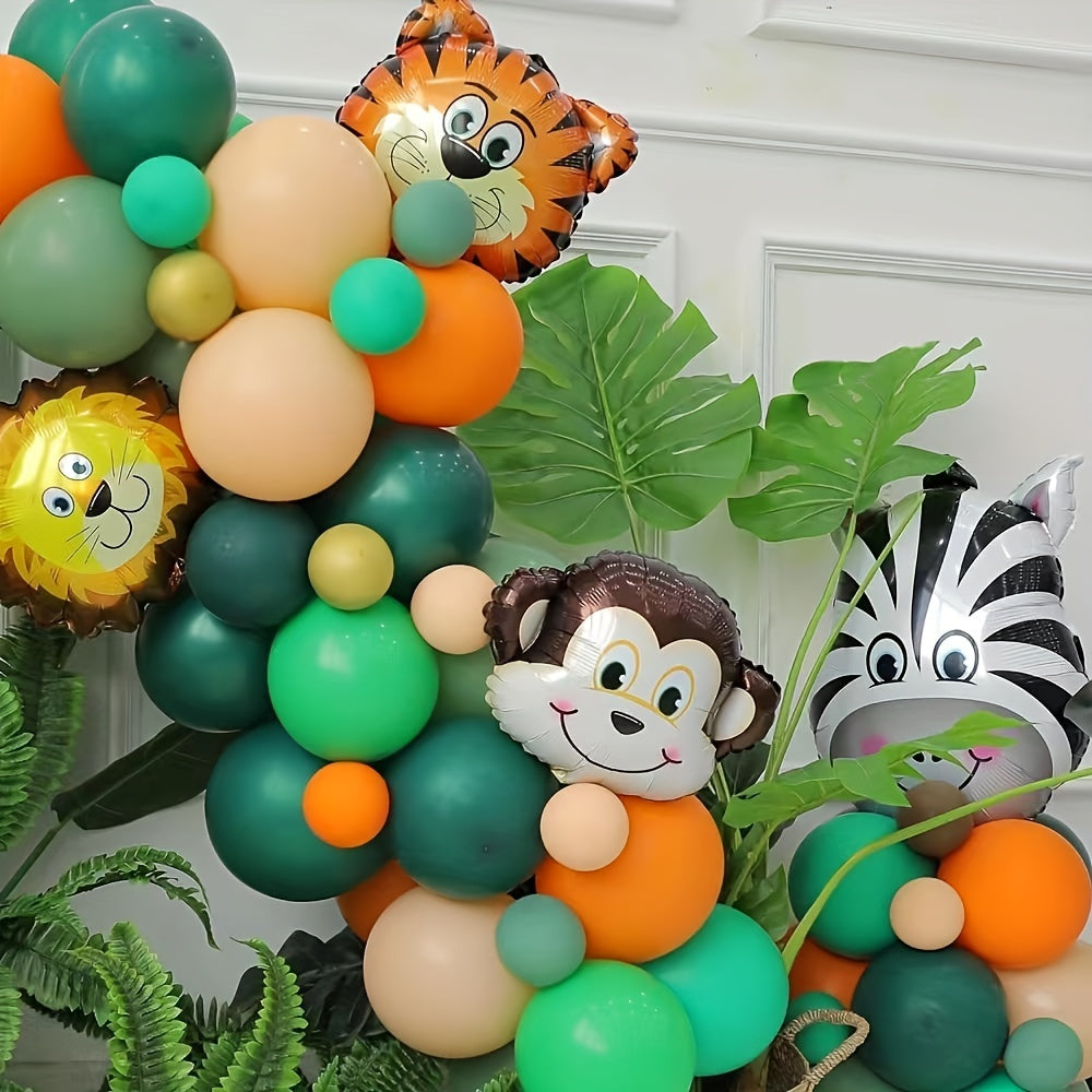 161pcs Wild Jungle Theme Balloon Set Birthday Party Decoration