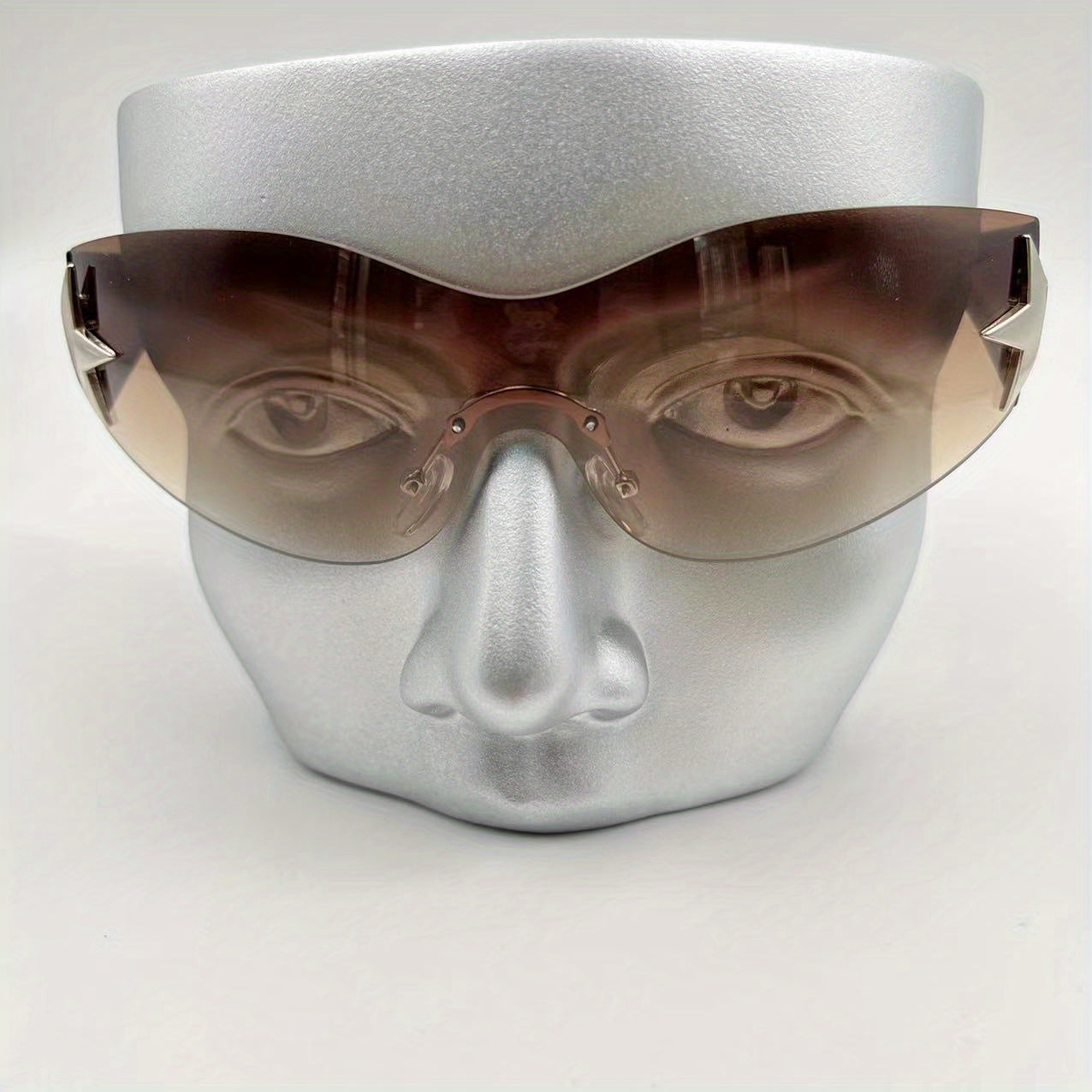 Y2K Rimless Sunglasses Star Gradient UV400