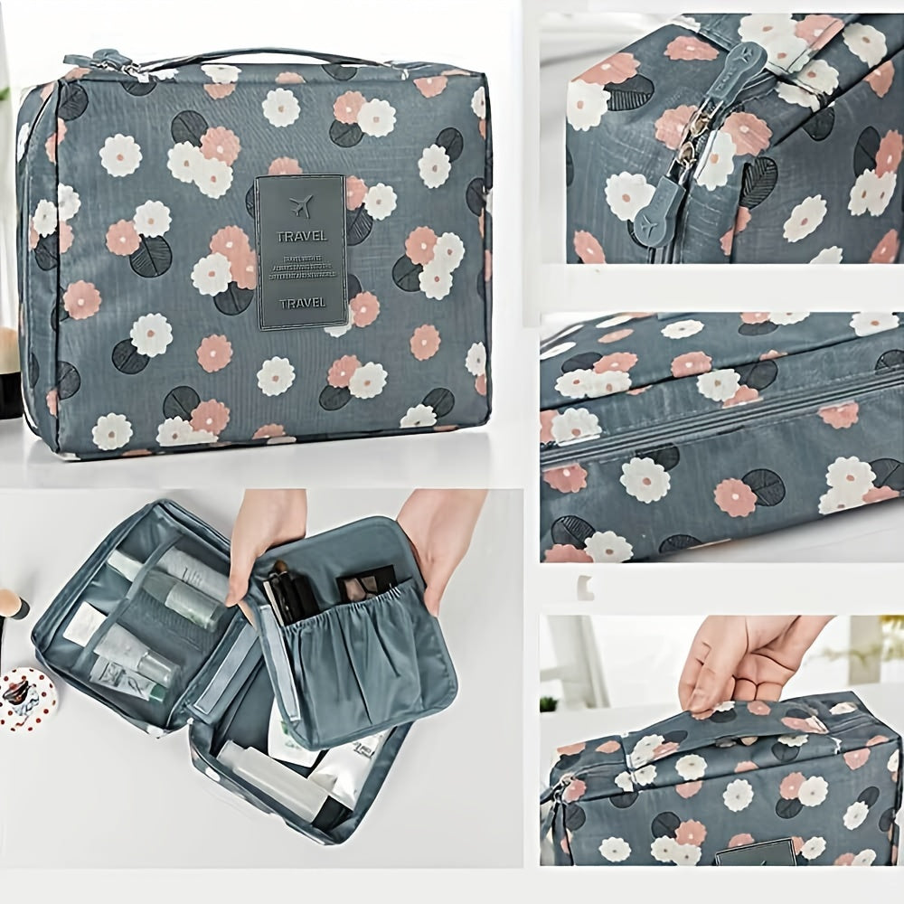 Nylon Waterproof Makeup Brushes Pouch Lightweight Travel Bag