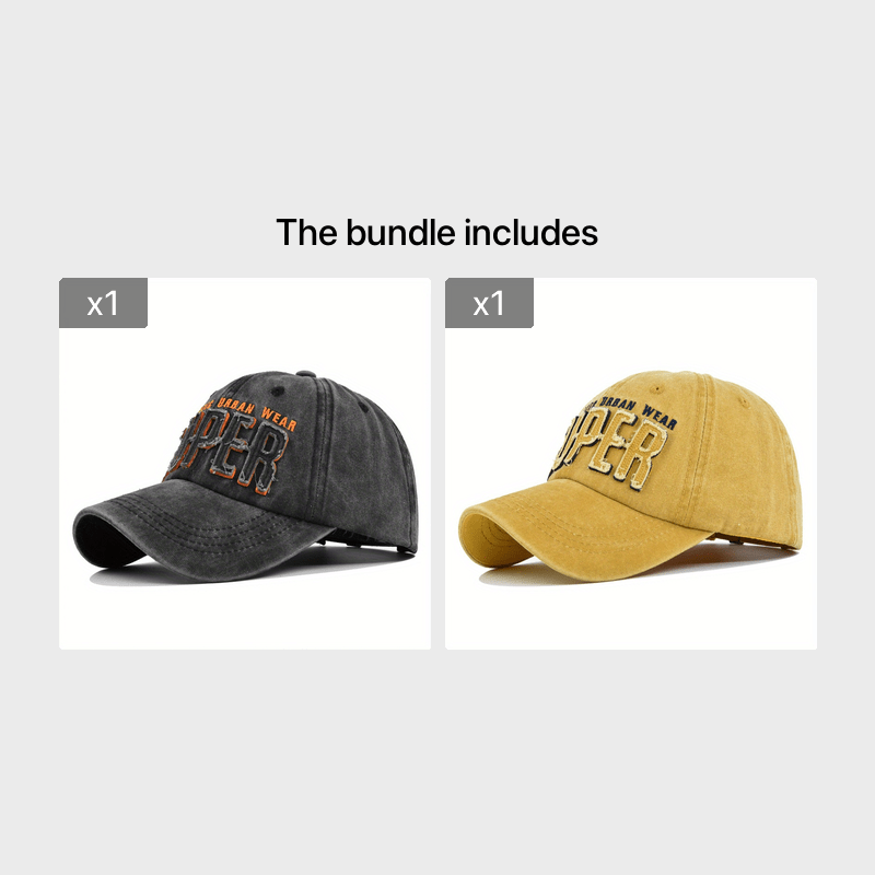 Retro Patch Embroidery Baseball Cap with 3D Embroidery