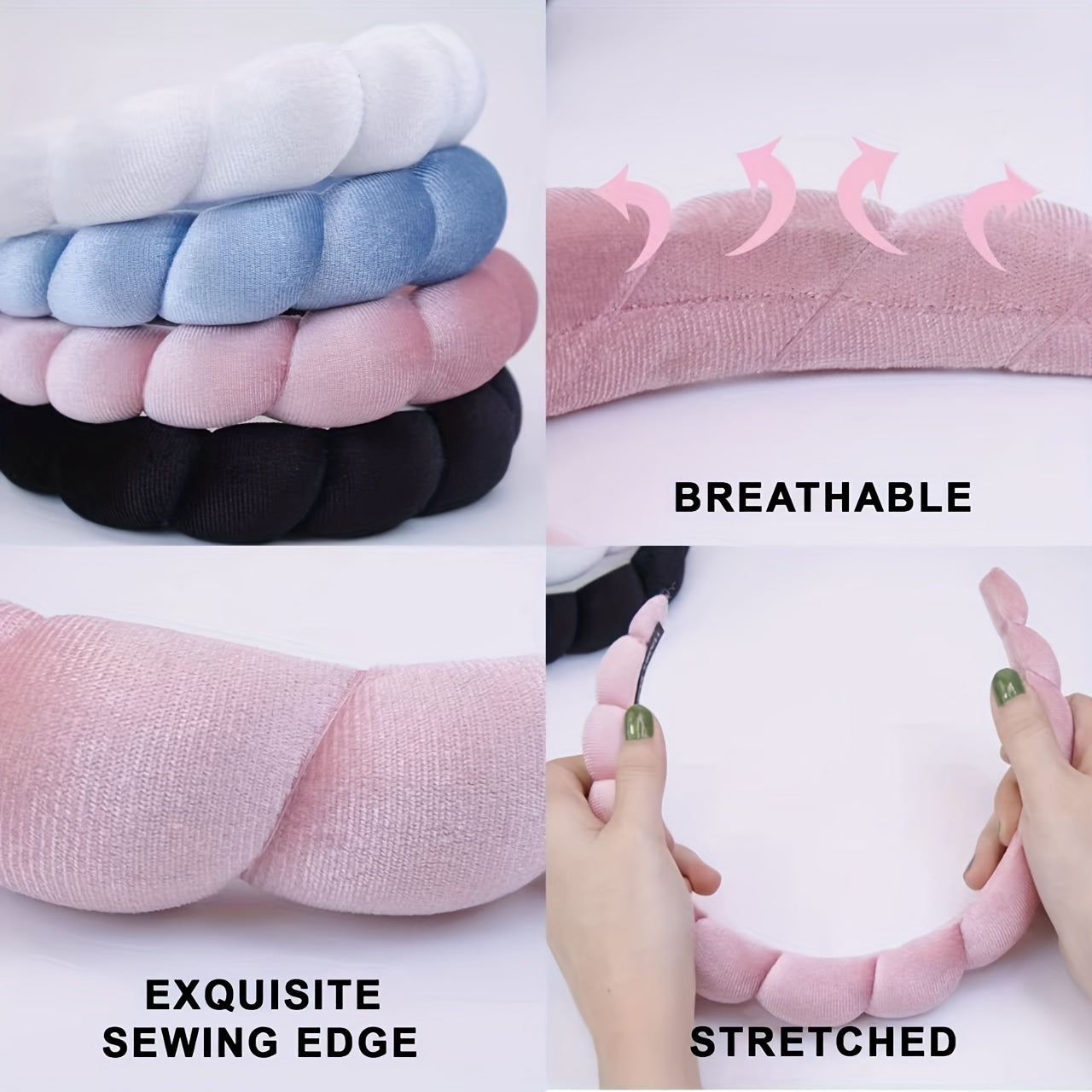 Soft Cloth Fabric Headband for Skincare Makeup Wear