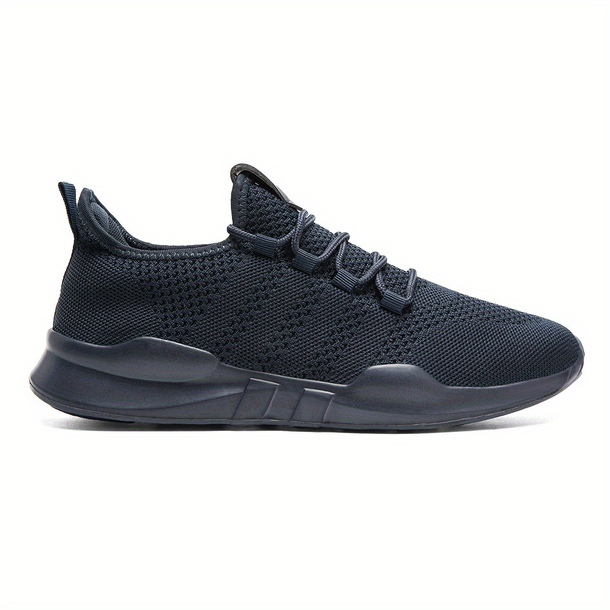 Men's Lightweight Knitted Running Shoes Breathable Sneakers One Size Bigger