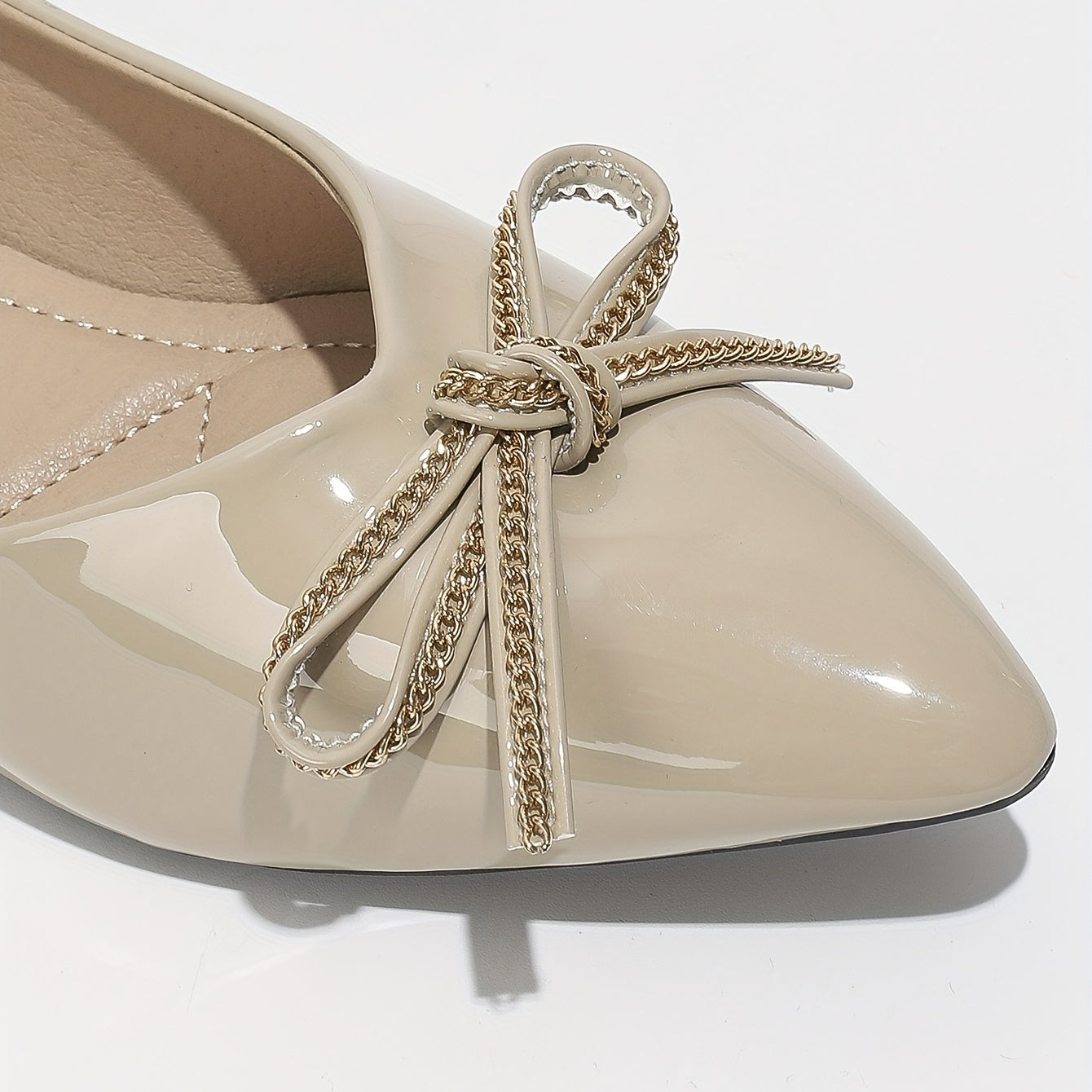Women's Bowkbot Flat Shoes Pointed Toe Soft Sole Versatile Dress Work Flats